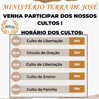 PROGRAMAÇÃO DA SEMANA